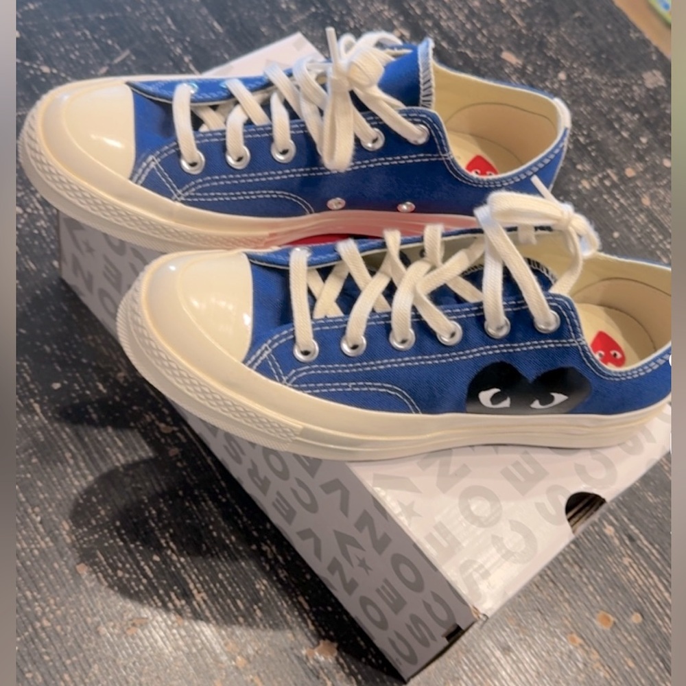 Converse Blue and White Sneakers